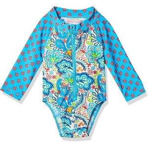 NEW Tommy Bahama baby Girls' Uv Protection 1-Piece Swimsuit 6-9 Months